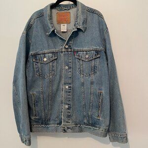 Levis Type III Trucker Jean Jacket Mens XL Faded Wash Blue Vintage 70507-0389